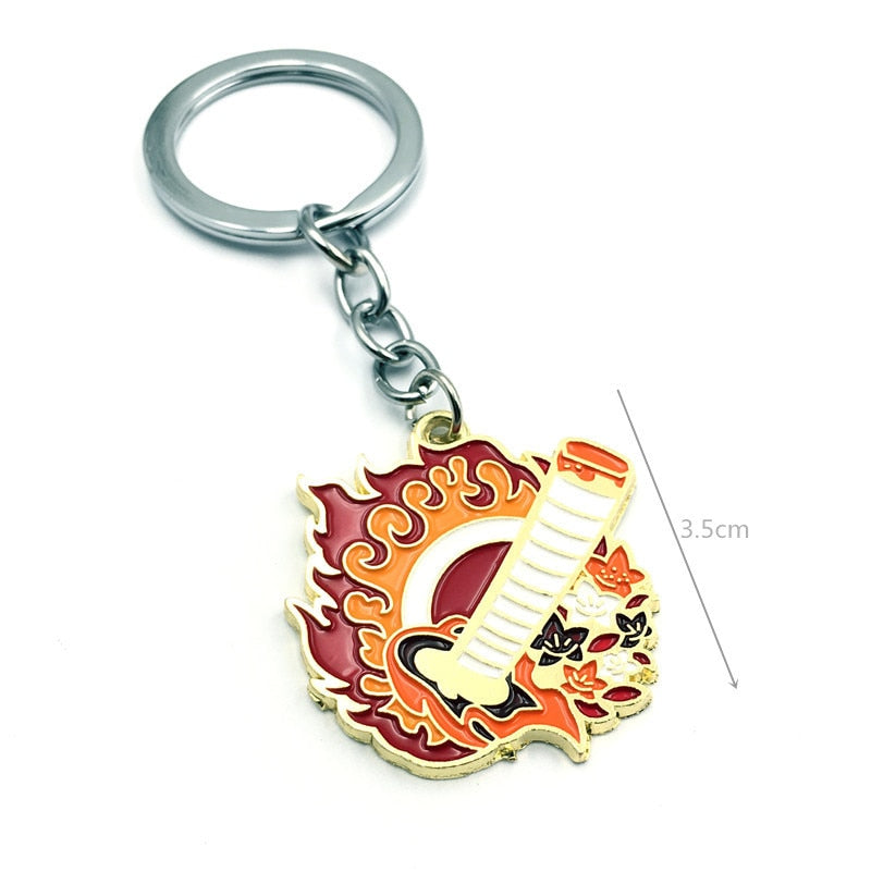 Demon Slayer Sword Keychain Japan Anime Demon Slayer Kimetsu no Yaiba Cartoon Kamado Tanjirou Blade Chaveio Weapons Props Gifts