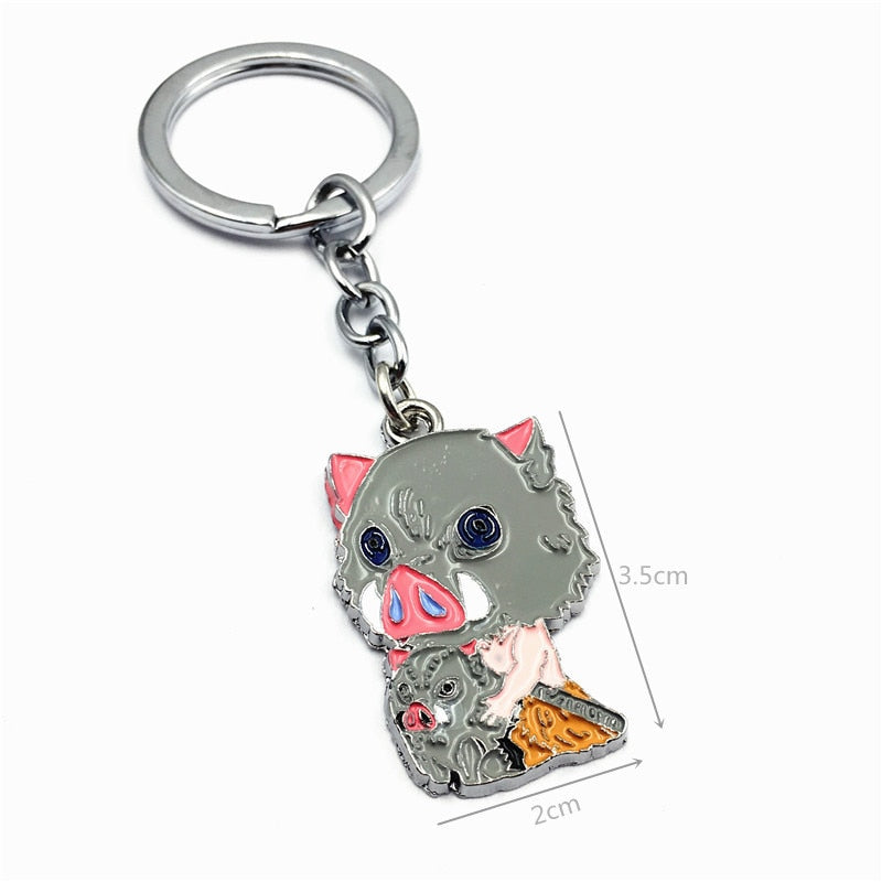 Demon Slayer Sword Keychain Japan Anime Demon Slayer Kimetsu no Yaiba Cartoon Kamado Tanjirou Blade Chaveio Weapons Props Gifts