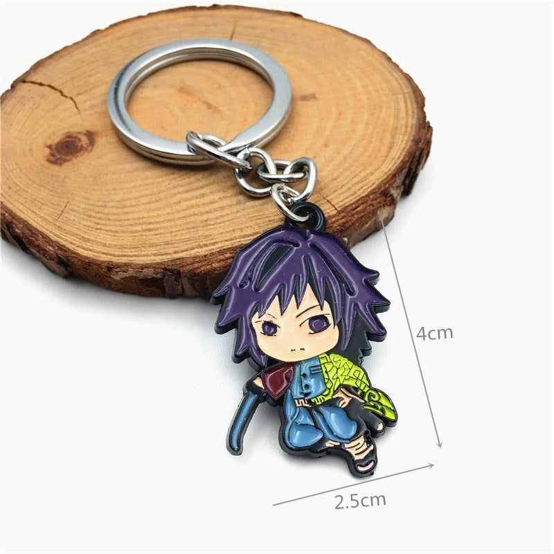 Demon Slayer Sword Keychain Japan Anime Demon Slayer Kimetsu no Yaiba Cartoon Kamado Tanjirou Blade Chaveio Weapons Props Gifts