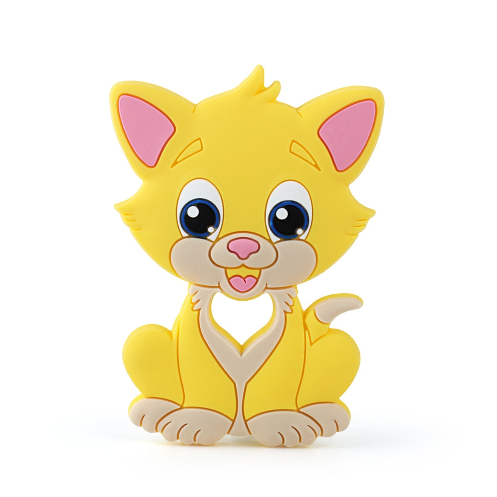 Keep&amp;Grow 1pcs Baby Animal Silicone Teethers Dog Dinosaur Koala Baby Teething Product Accessories For Pacifier Chains BPA Free