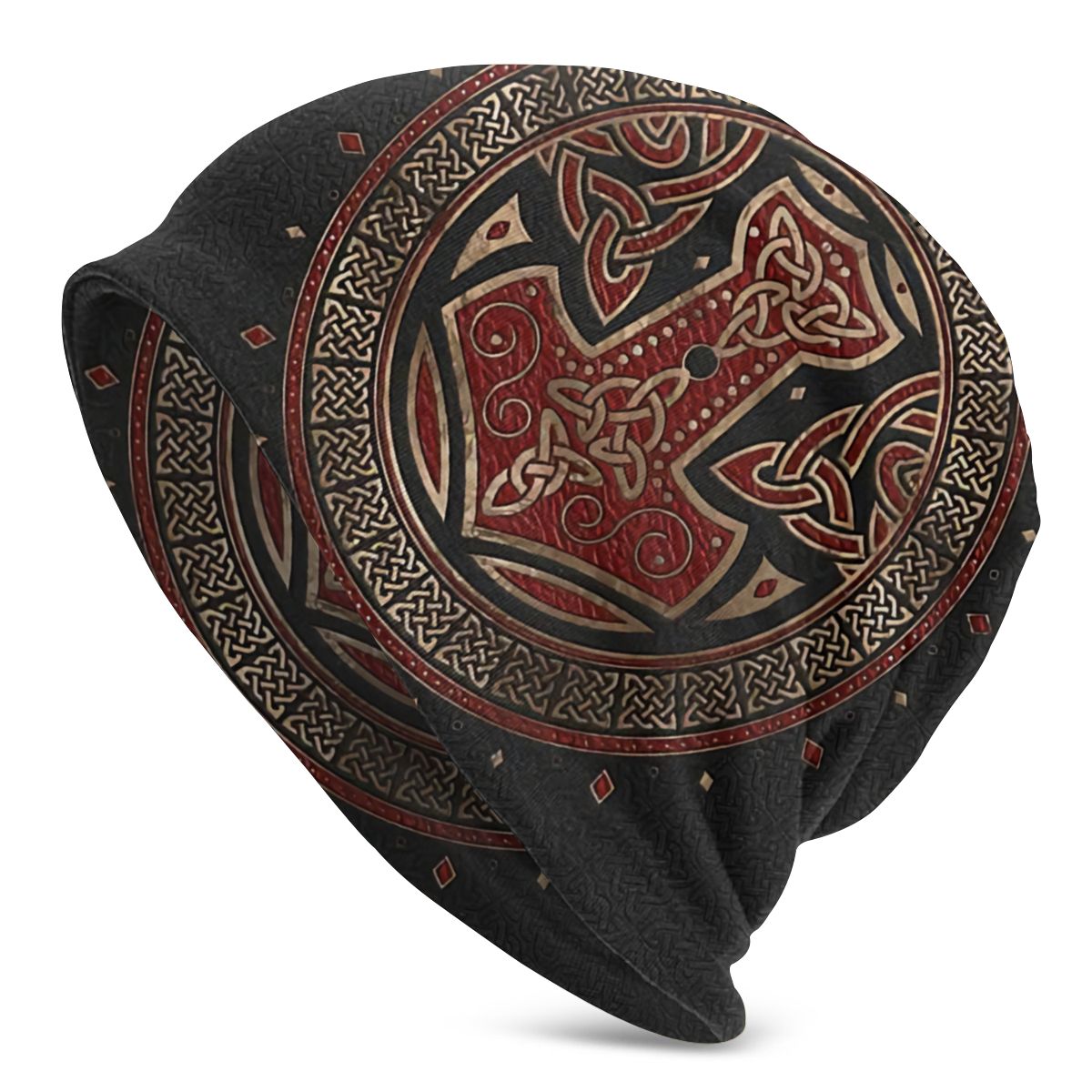 Bonnet Hats Viking Ragnar Lothbrok Men Women&#39;s Knitting Hat Tree Of With Triquetra Winter Warm Cap Street Skullies Beanies Caps