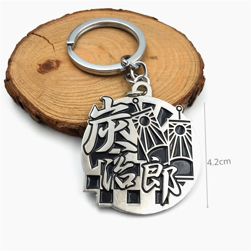Demon Slayer Sword Keychain Japan Anime Demon Slayer Kimetsu no Yaiba Cartoon Kamado Tanjirou Blade Chaveio Weapons Props Gifts