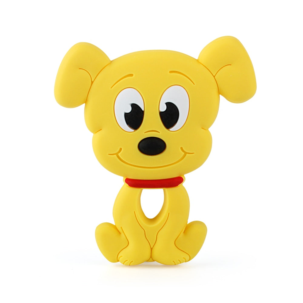 Keep&amp;Grow 1pcs Baby Animal Silicone Teethers Dog Dinosaur Koala Baby Teething Product Accessories For Pacifier Chains BPA Free