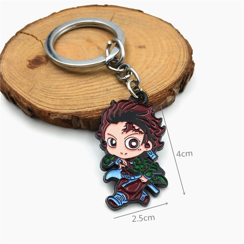 Demon Slayer Sword Keychain Japan Anime Demon Slayer Kimetsu no Yaiba Cartoon Kamado Tanjirou Blade Chaveio Weapons Props Gifts