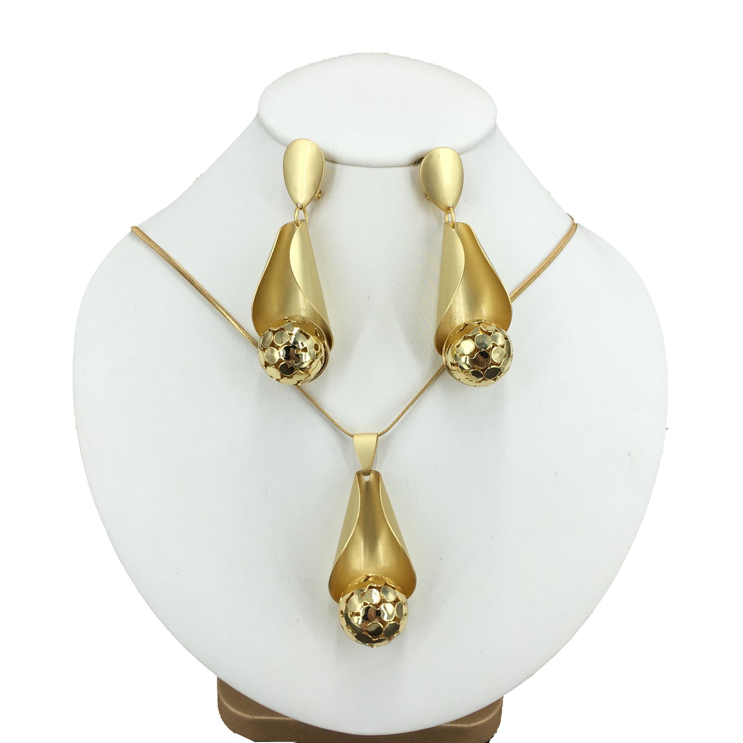 Yuminglai Unique Necklace Pendant with Earrings for Women Everyday Use Jewelry fhk15082