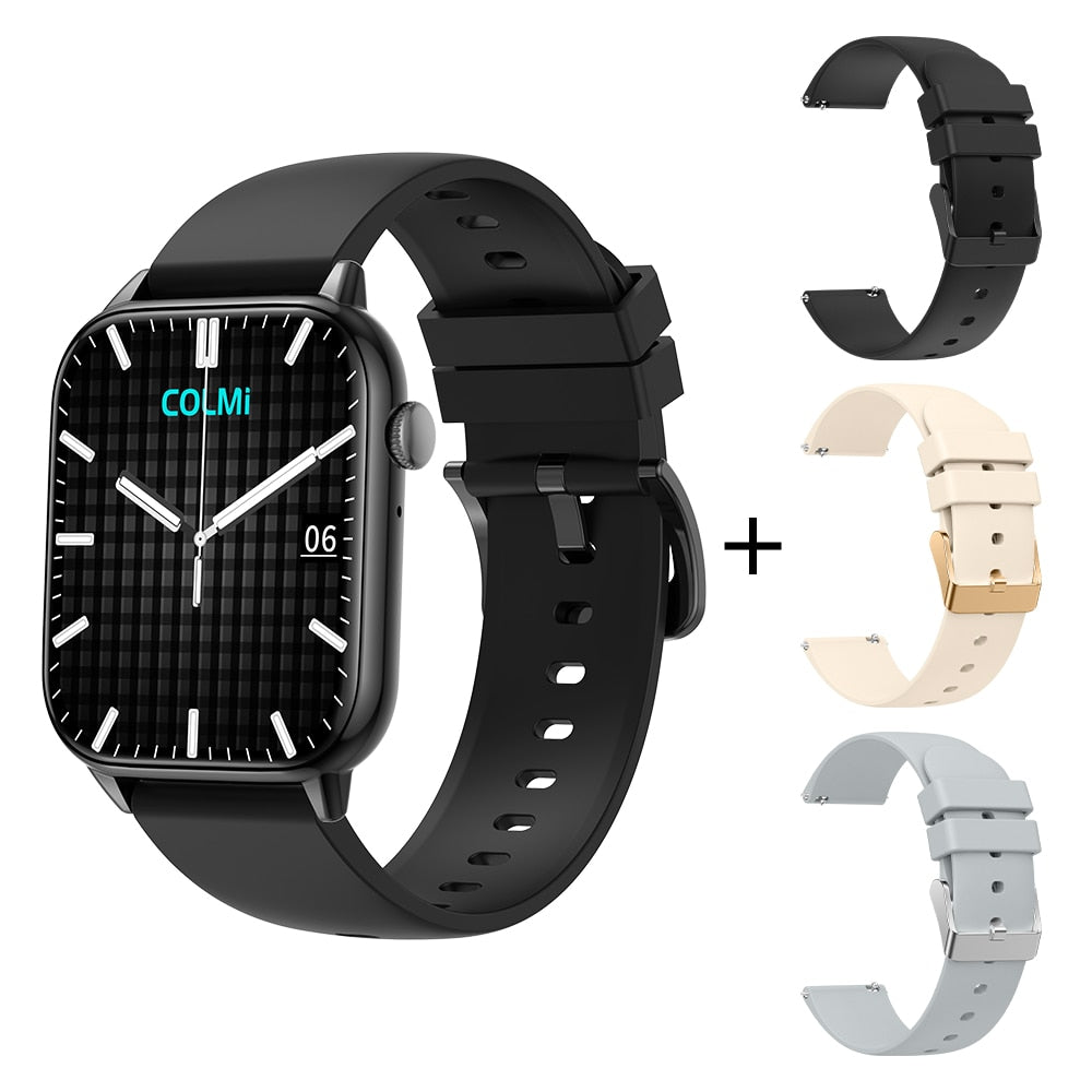 COLMI C60 Smartwatch 1.9 inch Full Screen Bluetooth Calling Heart Rate Sleep Monitor 100 Sport Models Smart Watch For Men Women