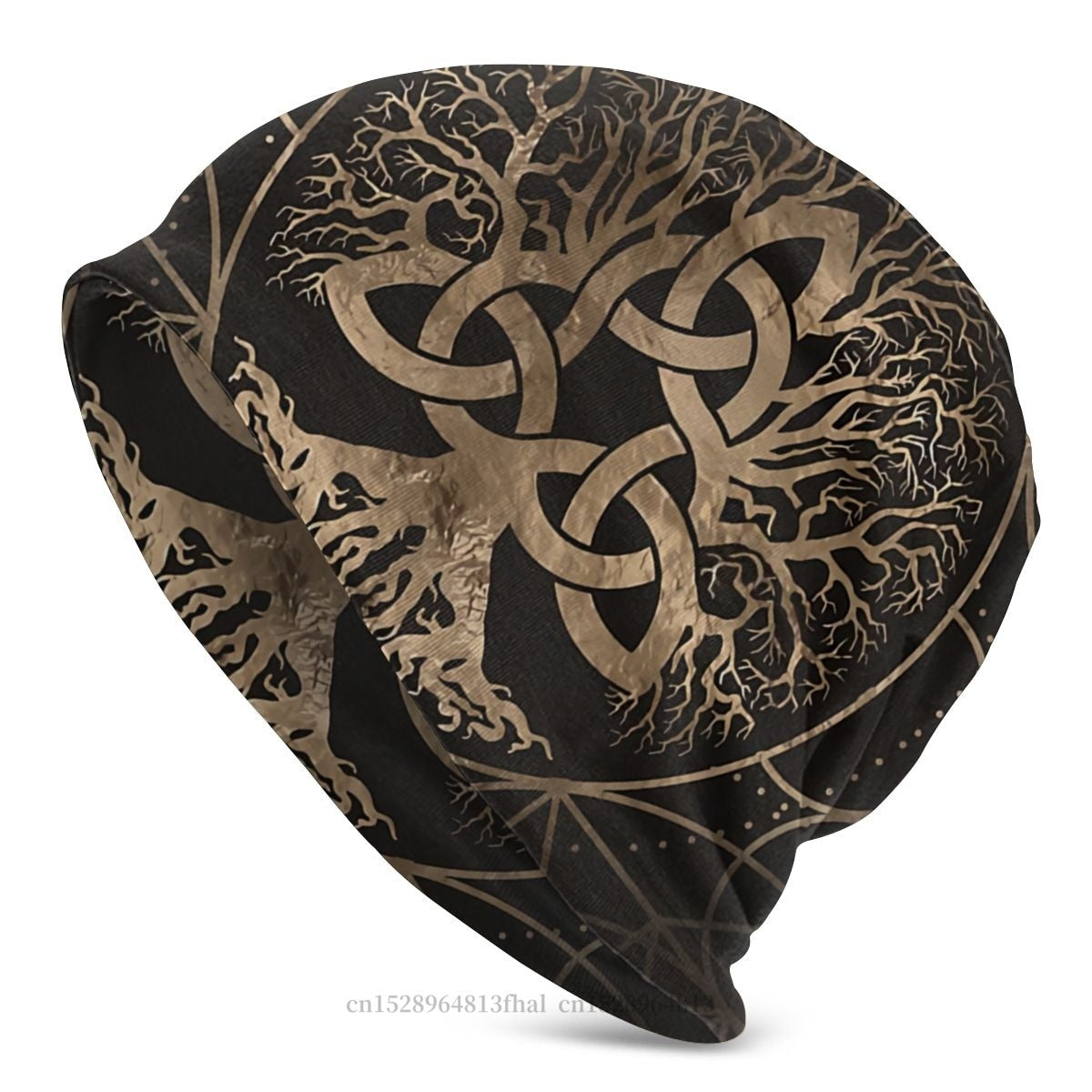 Bonnet Hats Viking Ragnar Lothbrok Men Women&#39;s Knitting Hat Tree Of With Triquetra Winter Warm Cap Street Skullies Beanies Caps