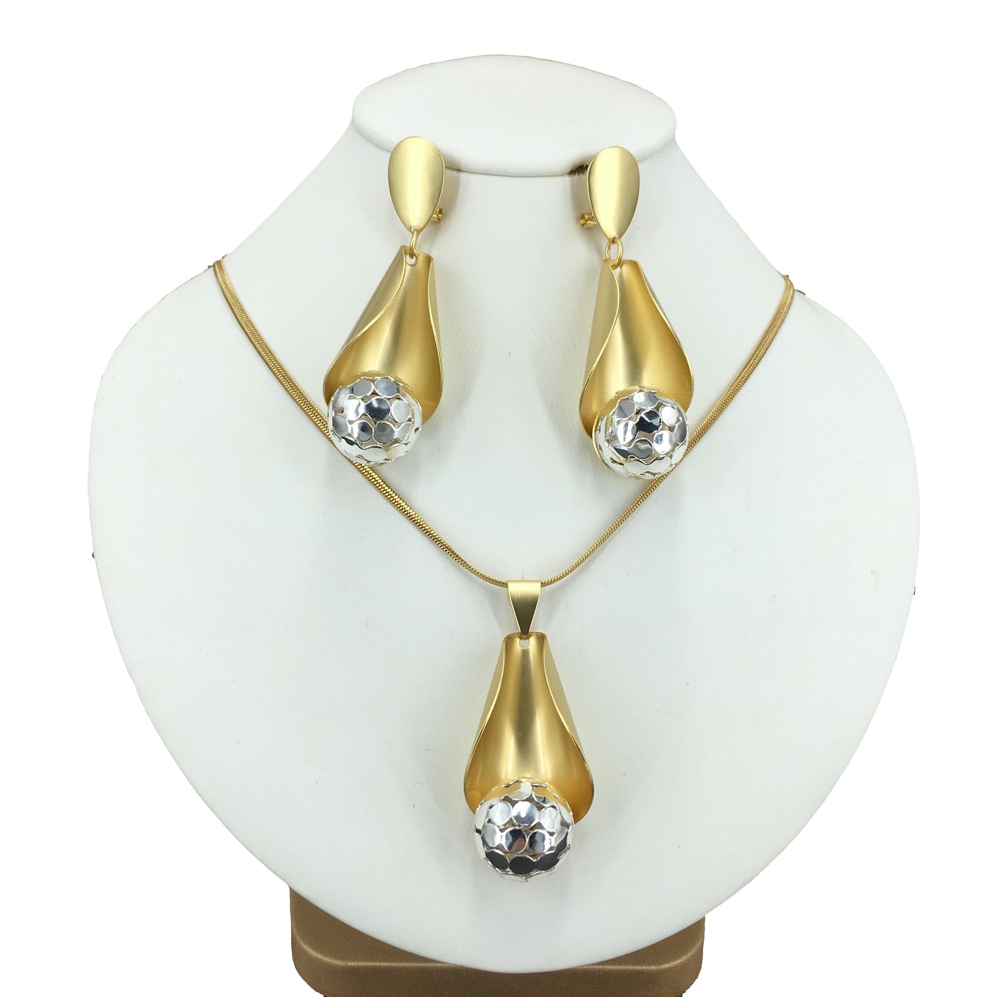 Yuminglai Unique Necklace Pendant with Earrings for Women Everyday Use Jewelry fhk15082
