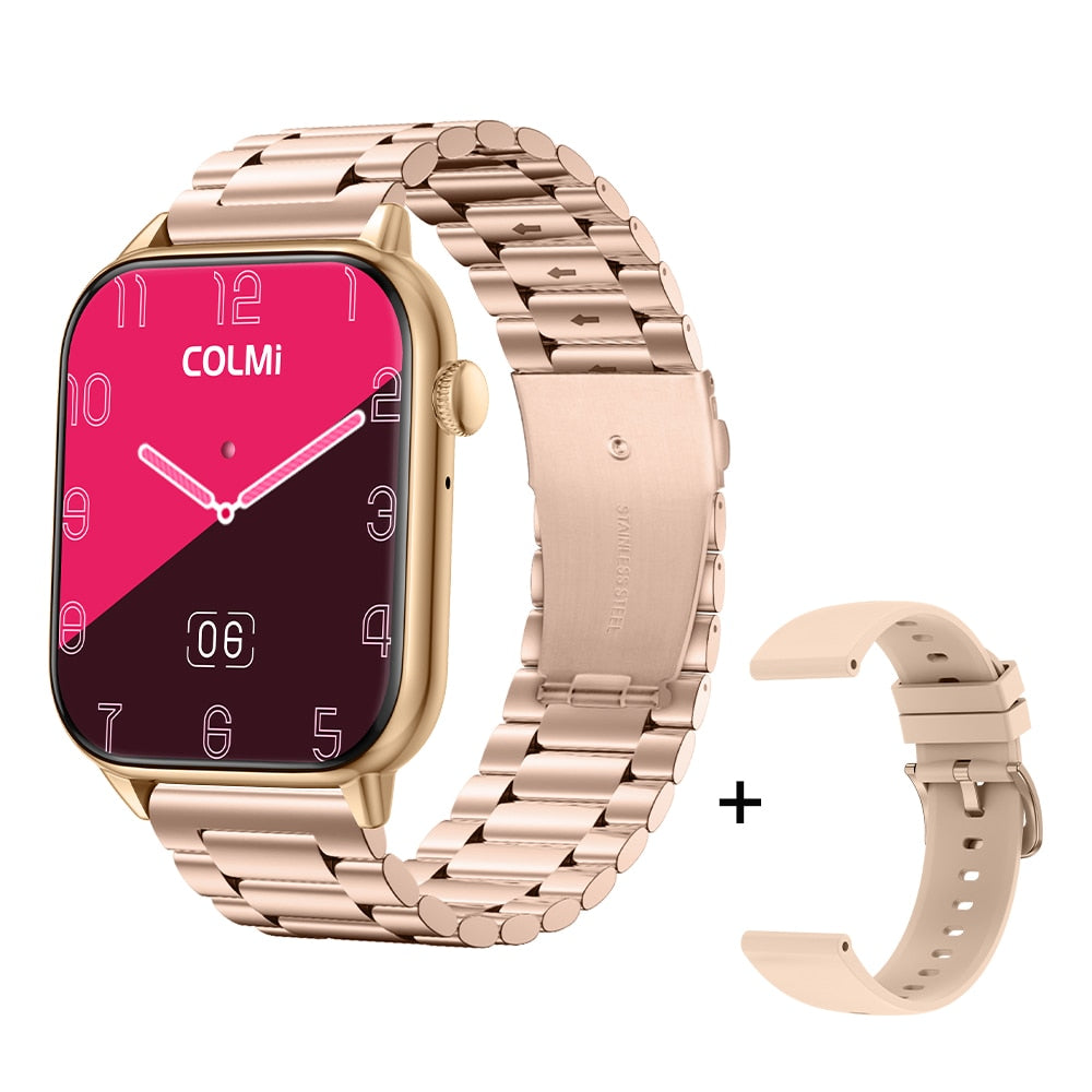 COLMI C60 Smartwatch 1.9 inch Full Screen Bluetooth Calling Heart Rate Sleep Monitor 100 Sport Models Smart Watch For Men Women