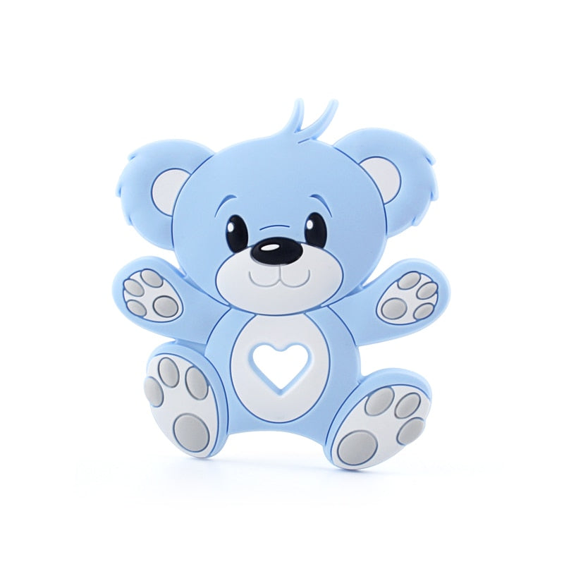 Keep&amp;Grow 1pcs Baby Animal Silicone Teethers Dog Dinosaur Koala Baby Teething Product Accessories For Pacifier Chains BPA Free