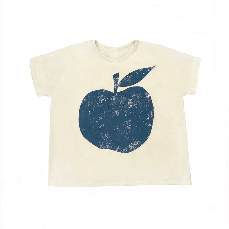 Fashion Kids Summer T-shirts Slub Cotton Toddler Baby Clothes Children Tops Tees For Boys &amp; Girls
