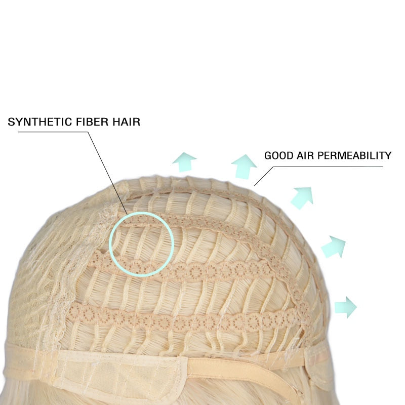 WHIMSICAL W Synthetic Women's High Quality Short Wig Natural Hair Curly Full Wig Thick Wigs For Everyday