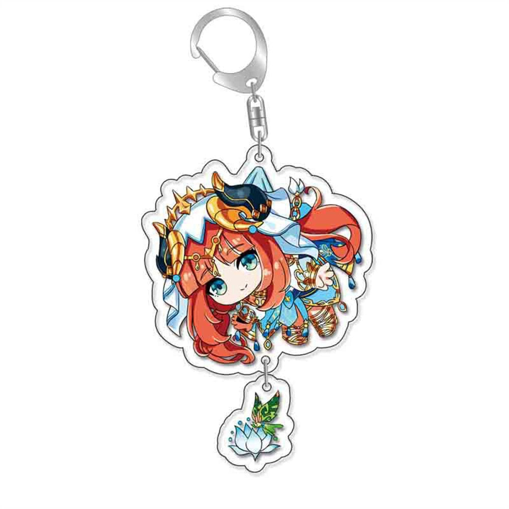 Anime Genshin Impact Keychain Cartoon Cosplay Keychains with pendant metal Car key chain Key Ring Men Women Baby Jewelry Gift