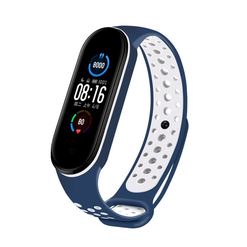 Straps for Xiaomi Mi Band 3 4 Silicone Material Replacement Bracelet Silicone Strap for Xiaomi Mi Band 5 Smart Watch Accessories