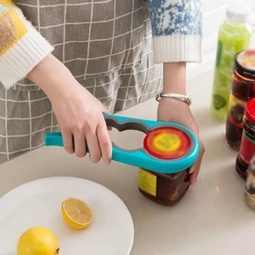 Jar Opener Easy Grip Bottle Opener Twist Off Lid Quick Opening Cooking Everyday Use For Weak Hands And Arthritis