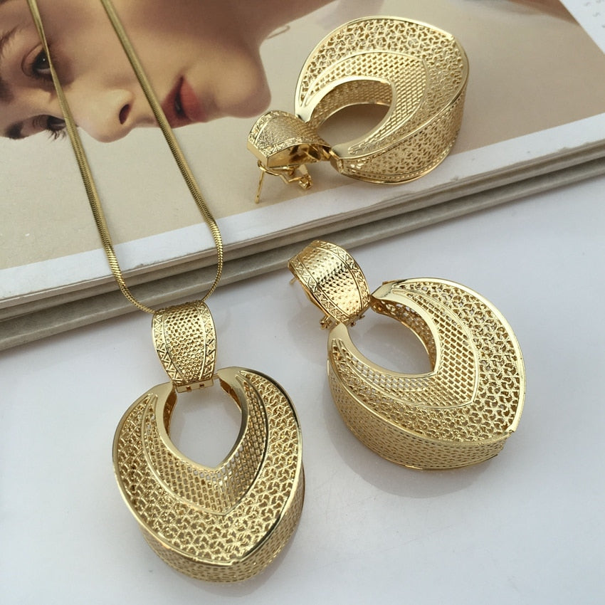 Yuminglai Unique Pendant with Earrings for Women Everyday Use Jewelry fhk14736