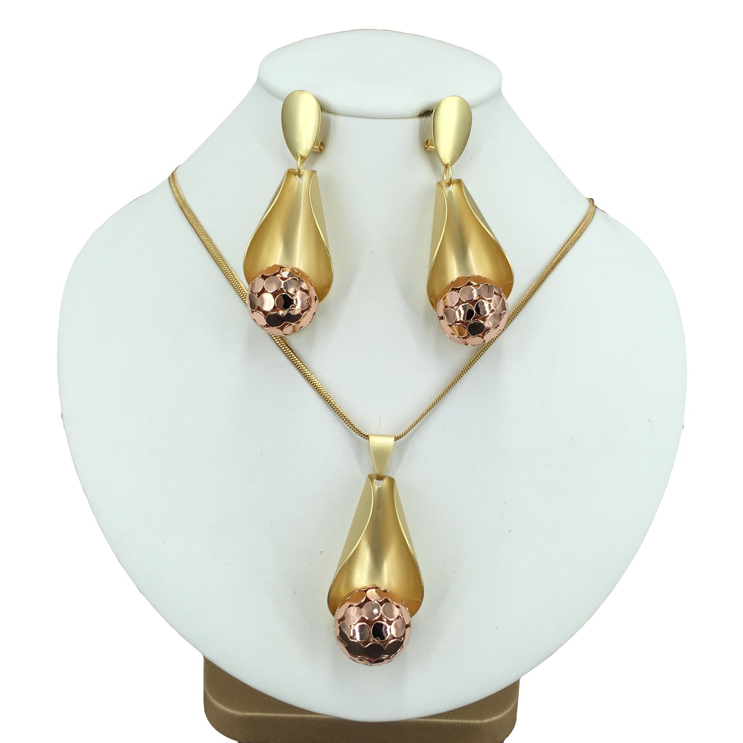 Yuminglai Unique Necklace Pendant with Earrings for Women Everyday Use Jewelry fhk15082