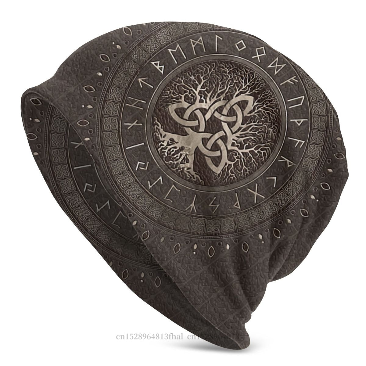 Bonnet Hats Viking Ragnar Lothbrok Men Women&#39;s Knitting Hat Tree Of With Triquetra Winter Warm Cap Street Skullies Beanies Caps