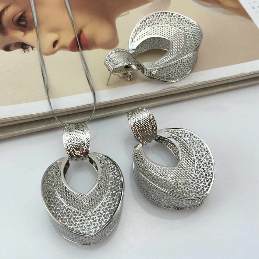 Yuminglai Unique Pendant with Earrings for Women Everyday Use Jewelry fhk14736