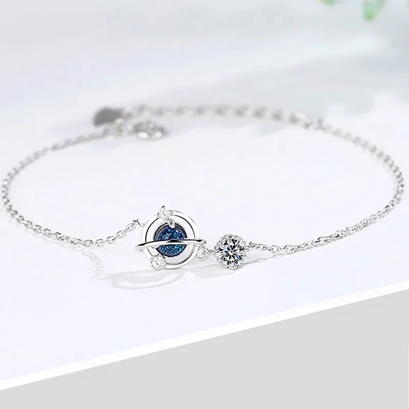 Adjustable Silver Color Dreamcatcher Tassel Feather Round Bead Charm Bracelet &amp;Bangle For Women Elegant Jewelry sl209