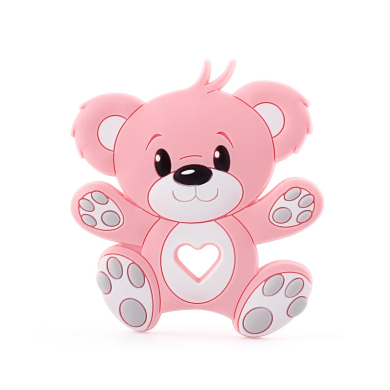 Keep&amp;Grow 1pcs Baby Animal Silicone Teethers Dog Dinosaur Koala Baby Teething Product Accessories For Pacifier Chains BPA Free