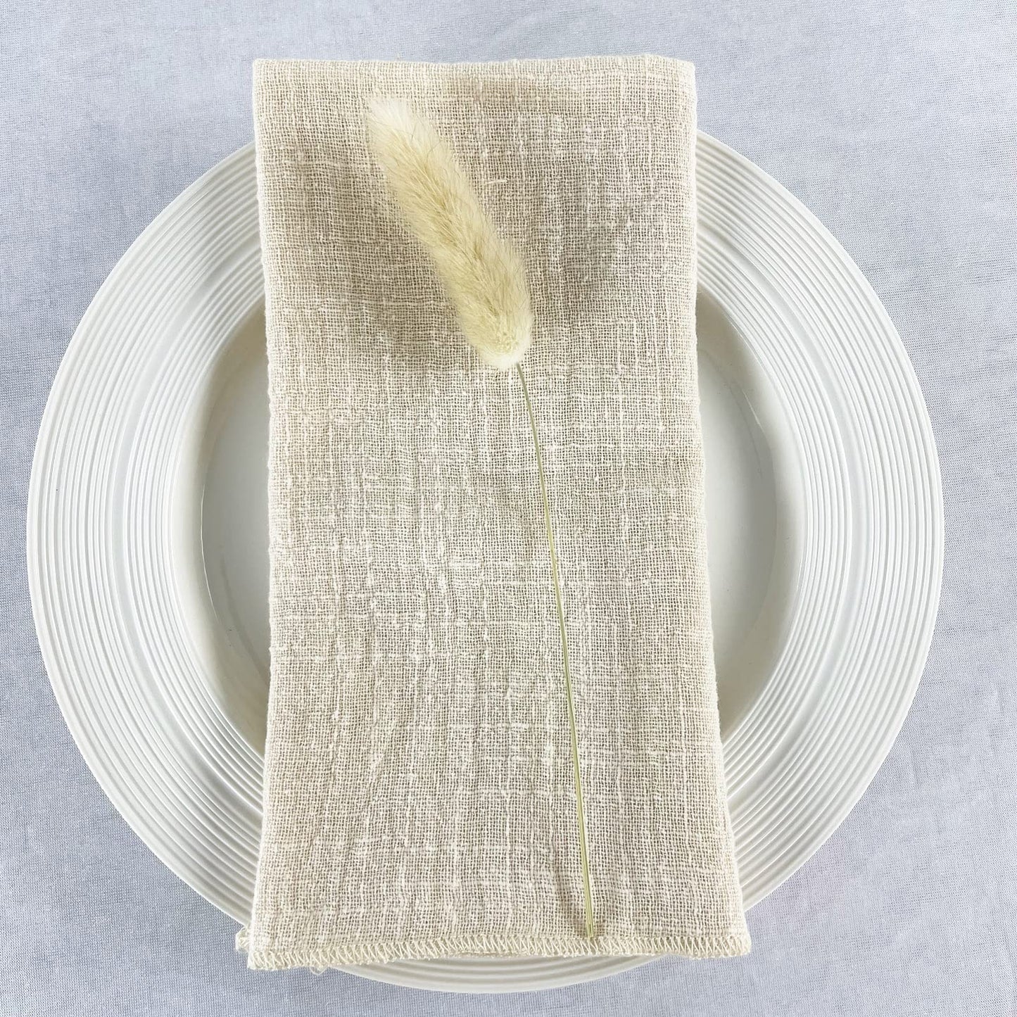4PCS Decoration Mariage Gauze Crepe Cloth Napkins Pure Cotton Fabric Wedding Decor Everyday Use Dinner Tea Towel Table Village