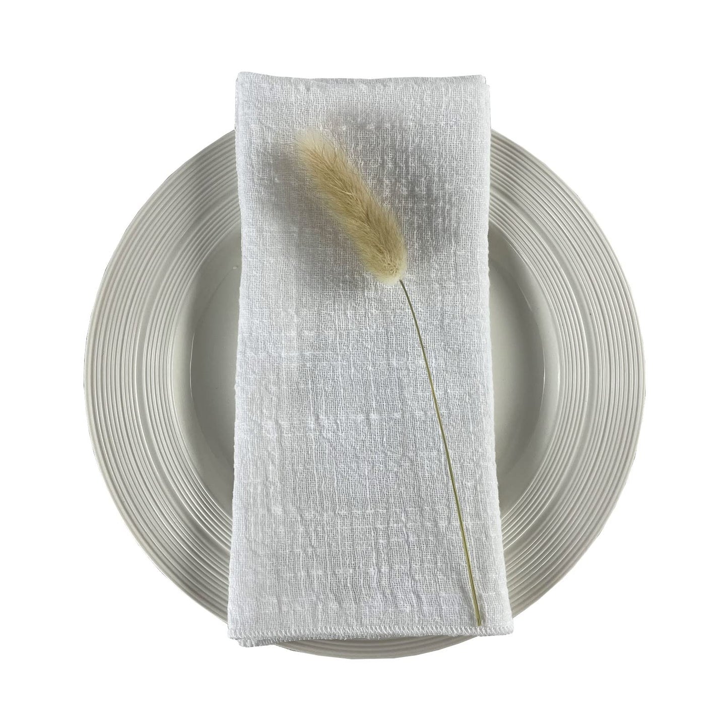 4PCS Decoration Mariage Gauze Crepe Cloth Napkins Pure Cotton Fabric Wedding Decor Everyday Use Dinner Tea Towel Table Village