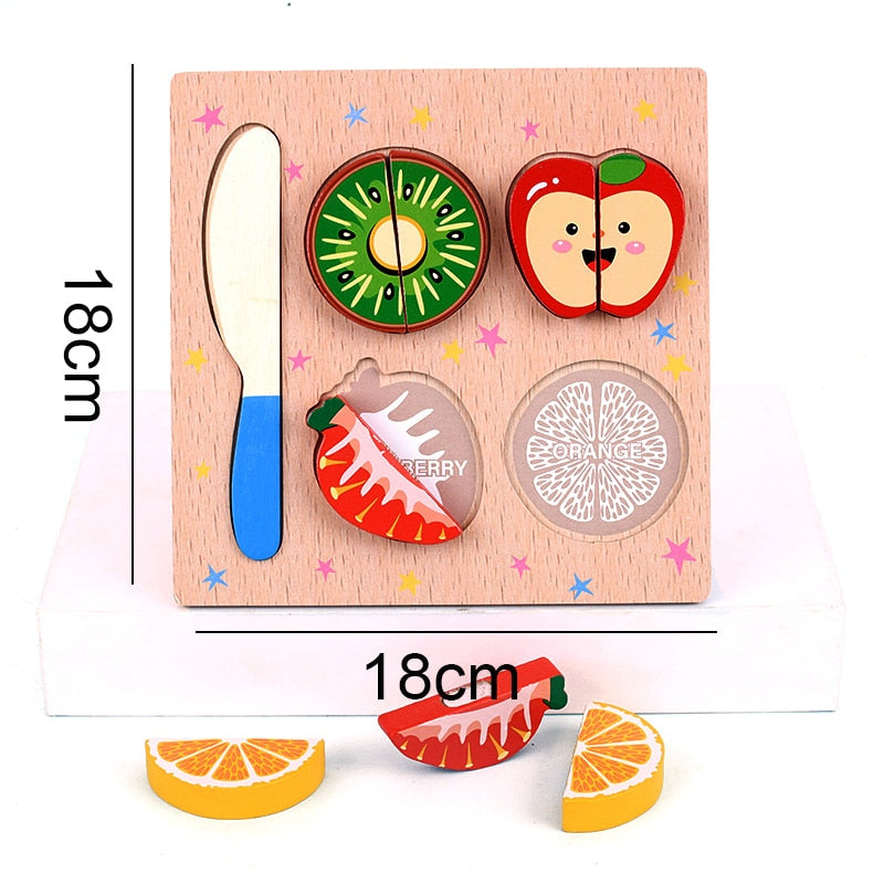 Montessori Wooden Toys for Babies 1 2 3 Years Boy Girl Gift Baby Development Games Wood Puzzle for Kids Educational Learning Toy
