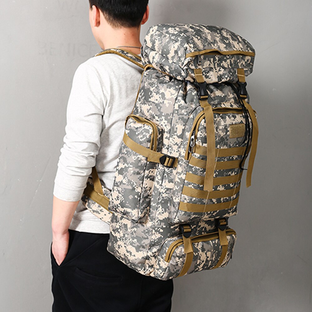 Mochila 50l-80L Large Capacity Tactical Backpack Comfortable Hiking Trekking Fishing Camping  Hunting Bag Outdoor Climbing Bag
