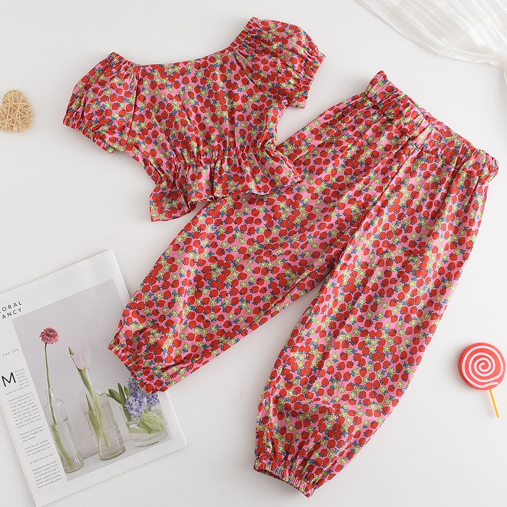 Bear Leader Girls Clothing Sets New Summer Sleeveless T-shirt+Print Bow Skirt 2Pcs for Kids Clothing Sets Baby Clothes Outfits