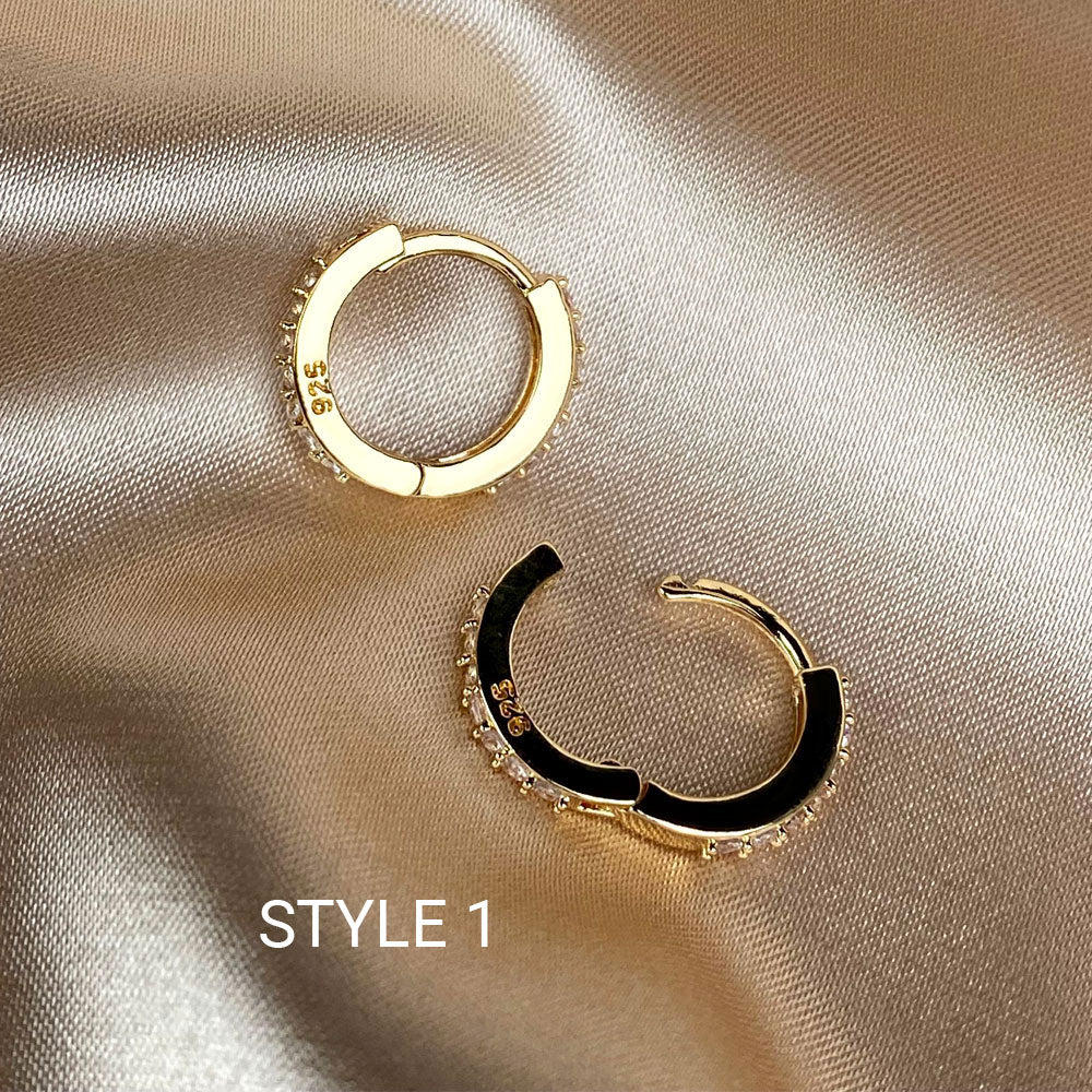 Rainbow CZ Huggies Hoop Earrings Girl Tiny Rings Cartilage Small Helix Piercing Tragus Conch Earlobe Circle Men Hoops Arete