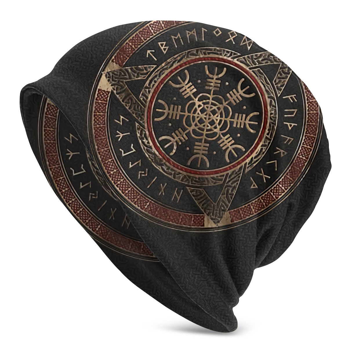 Bonnet Hats Viking Ragnar Lothbrok Men Women&#39;s Knitting Hat Tree Of With Triquetra Winter Warm Cap Street Skullies Beanies Caps