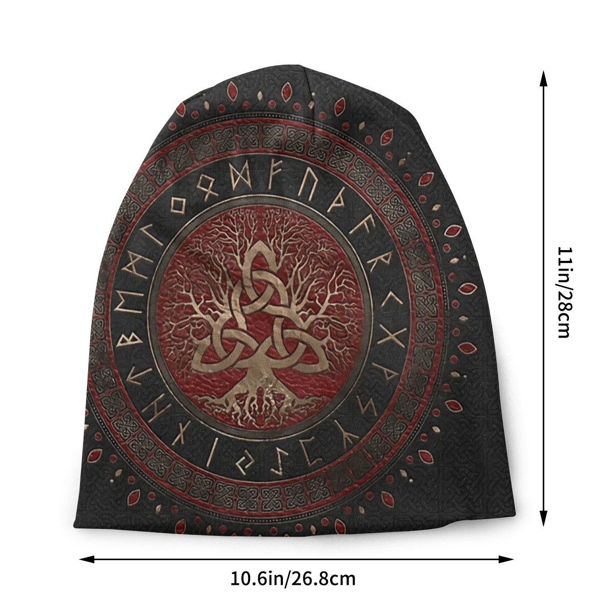 Bonnet Hats Viking Ragnar Lothbrok Men Women&#39;s Knitting Hat Tree Of With Triquetra Winter Warm Cap Street Skullies Beanies Caps