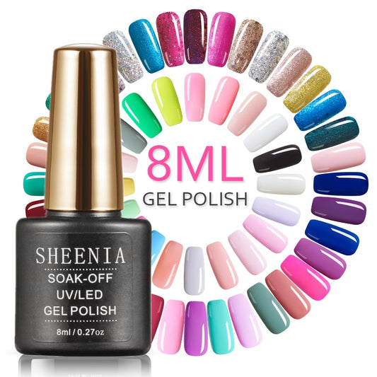 UV Gel Varnish Nail Polish Set For Manicure Gellak Semi Permanent Hybrid Nails Art Off Prime White Gel Nail Polish Top Coat