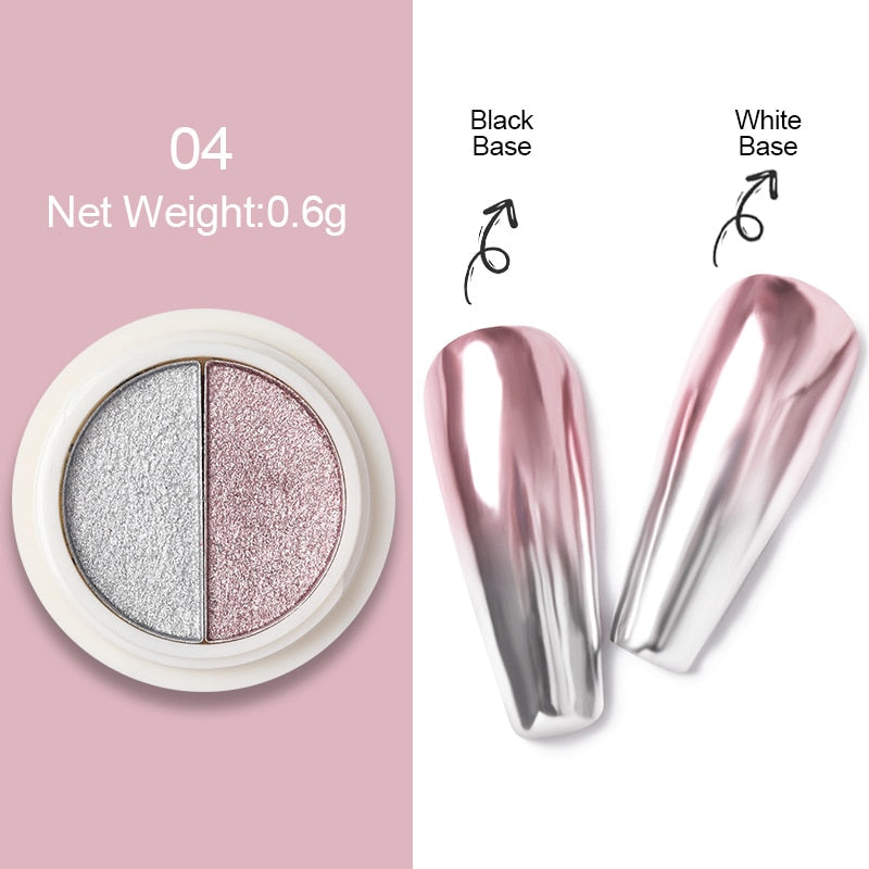 1Box Nail Mirror Glitter Powder Metallic Colorful Dust Metal Effect Nail Glitter Gold Nail Art UV Gel Polish Chrome Flakes Dust