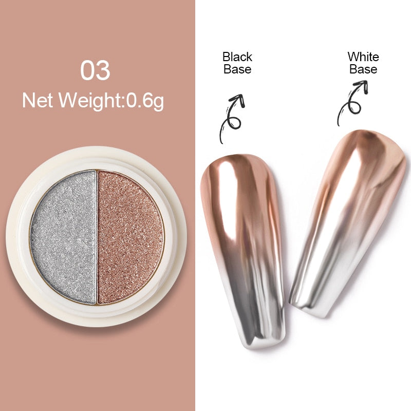 1Box Nail Mirror Glitter Powder Metallic Colorful Dust Metal Effect Nail Glitter Gold Nail Art UV Gel Polish Chrome Flakes Dust