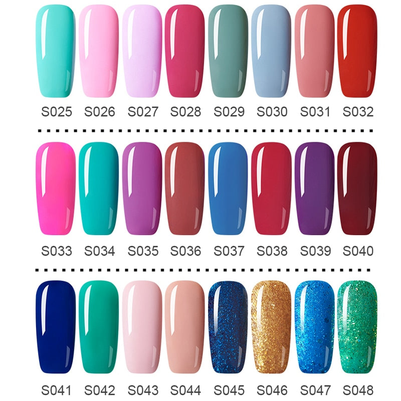 UV Gel Varnish Nail Polish Set For Manicure Gellak Semi Permanent Hybrid Nails Art Off Prime White Gel Nail Polish Top Coat