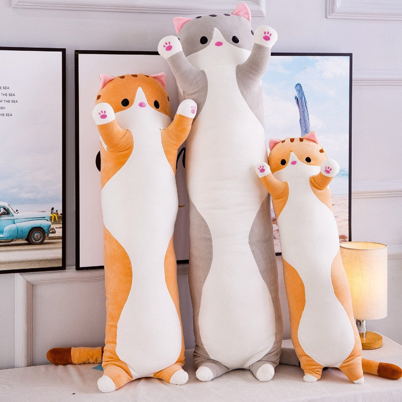 Soft/Cute /Plush /Long cat/pillow/Cotton doll toy lunch Sleeping Pillow Christmas gifts birthday gifts girls gifts for girls