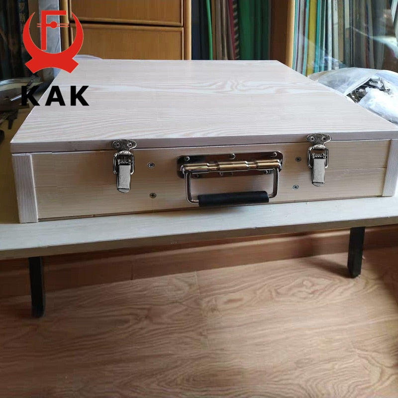 KAK Cabinet Boxes Spring Loaded Latch Catch Toggle Hasp Mild Steel Hasp For Sliding Door Simple Window Hardware Tool Box Lock