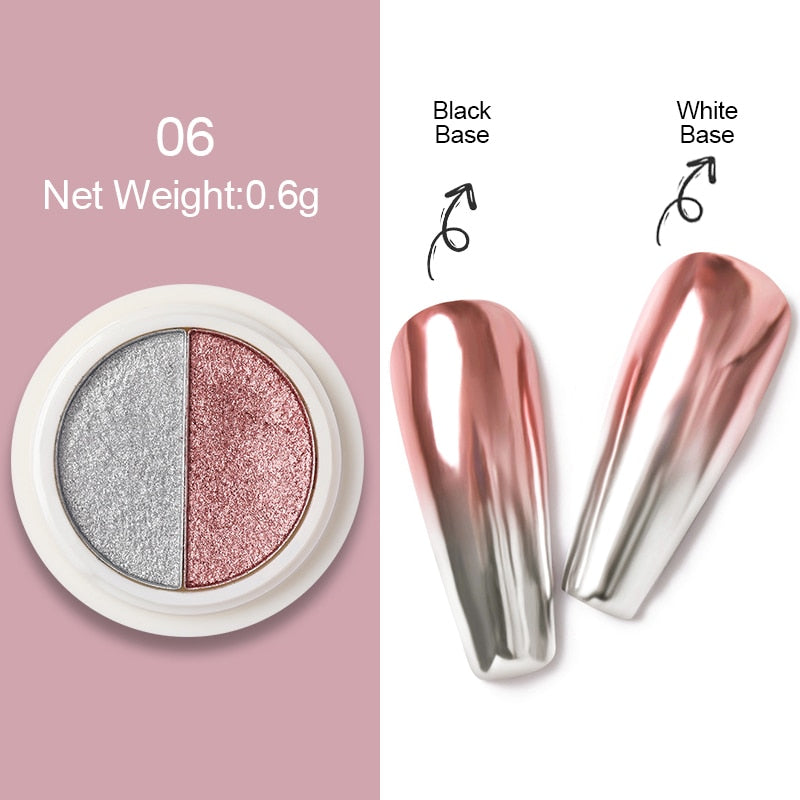 1Box Nail Mirror Glitter Powder Metallic Colorful Dust Metal Effect Nail Glitter Gold Nail Art UV Gel Polish Chrome Flakes Dust