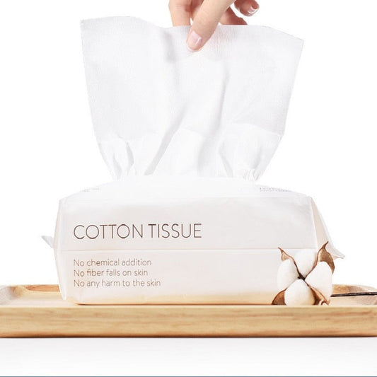 100PCS Disposable Wash Face Towel, Clean Face Towel, Make of Cotton, Remove Makeup Towel, Wash Facial Tissue