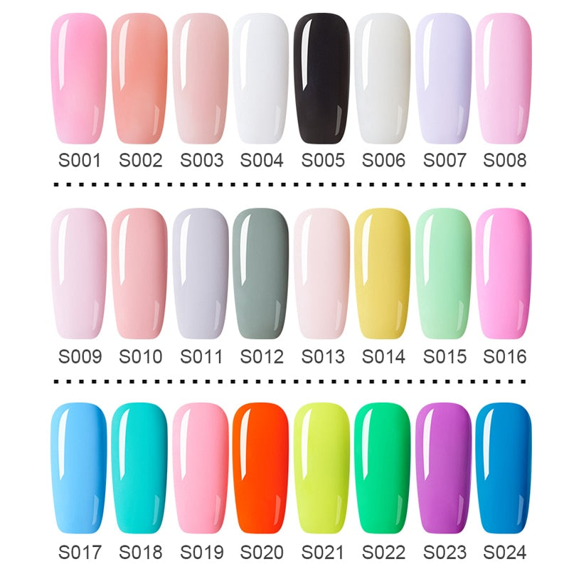 UV Gel Varnish Nail Polish Set For Manicure Gellak Semi Permanent Hybrid Nails Art Off Prime White Gel Nail Polish Top Coat