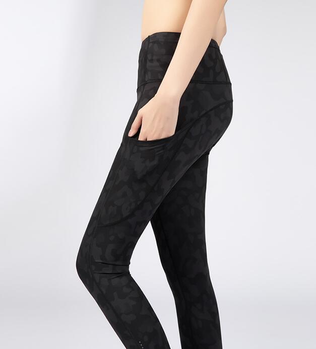 2022 Workout Gym Sport Suits Women Pocket High Waist Sports Tight Leggings 4-way Stretch Fabric 7/8 pant size XS-XL