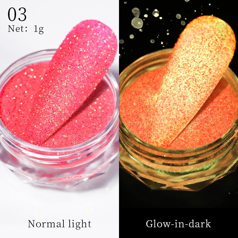1Box Nail Mirror Glitter Powder Metallic Colorful Dust Metal Effect Nail Glitter Gold Nail Art UV Gel Polish Chrome Flakes Dust