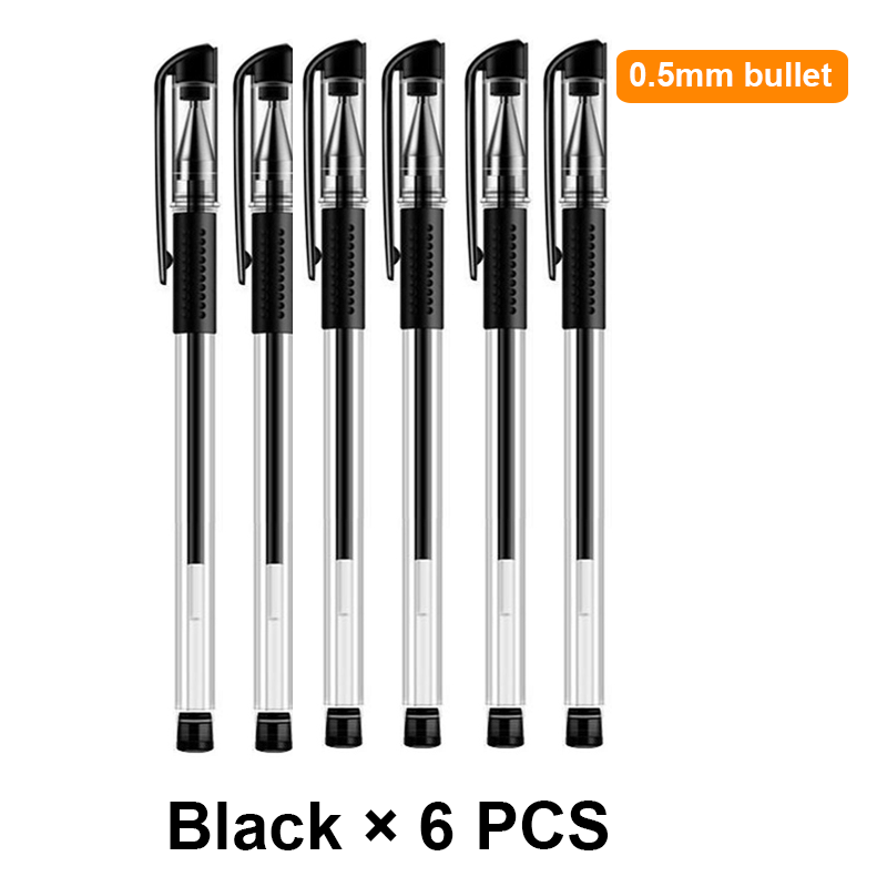 30PCS Gel Pen Set School supplies Black Blue Red ink Color 0.5mm Ballpoint pen Kawaii pen Students School Office Stationery
