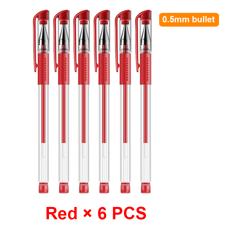 30PCS Gel Pen Set School supplies Black Blue Red ink Color 0.5mm Ballpoint pen Kawaii pen Students School Office Stationery