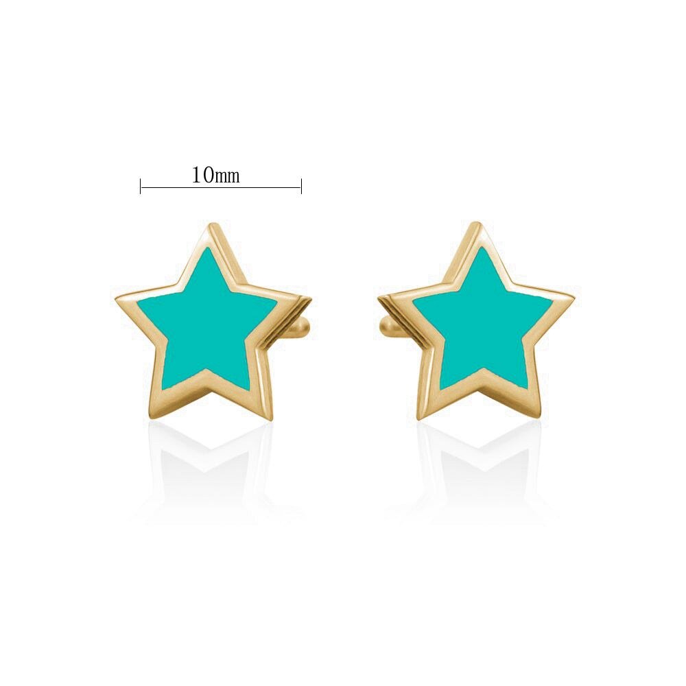 2022 Trend Blue Turquoises Series Hoop Earrings 925 Sterling Silver Ear Needle Small Earrings For Women Delicate Jewelry Pendant