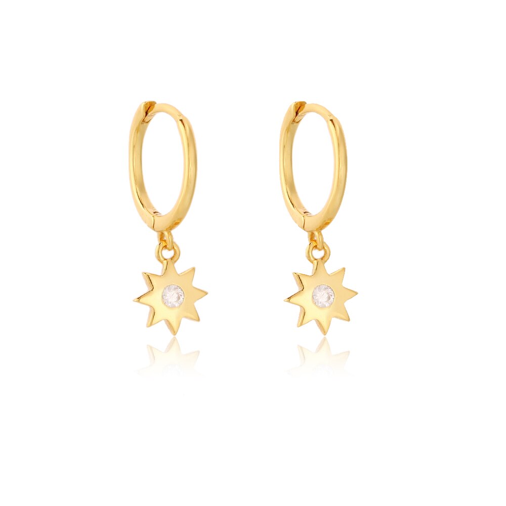 Fashion Hanging earrings Zircon Lightning Short Pendant Drop Ear Ring Ear Bone Sweet Trend Female Jewelry Hoop Earring for Women