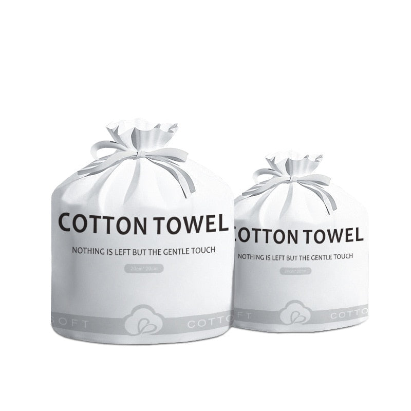 TECHOME Disposable Face Towels Bathroom Cotton Facial Tissue Makeup Remover Wipes Dry Wet Skincare Roll Paper Multi Choices 1Bag