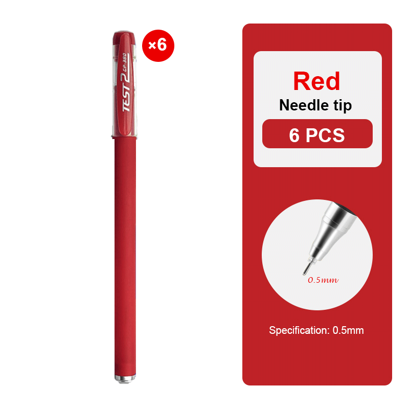30PCS Gel Pen Set School supplies Black Blue Red ink Color 0.5mm Ballpoint pen Kawaii pen Students School Office Stationery